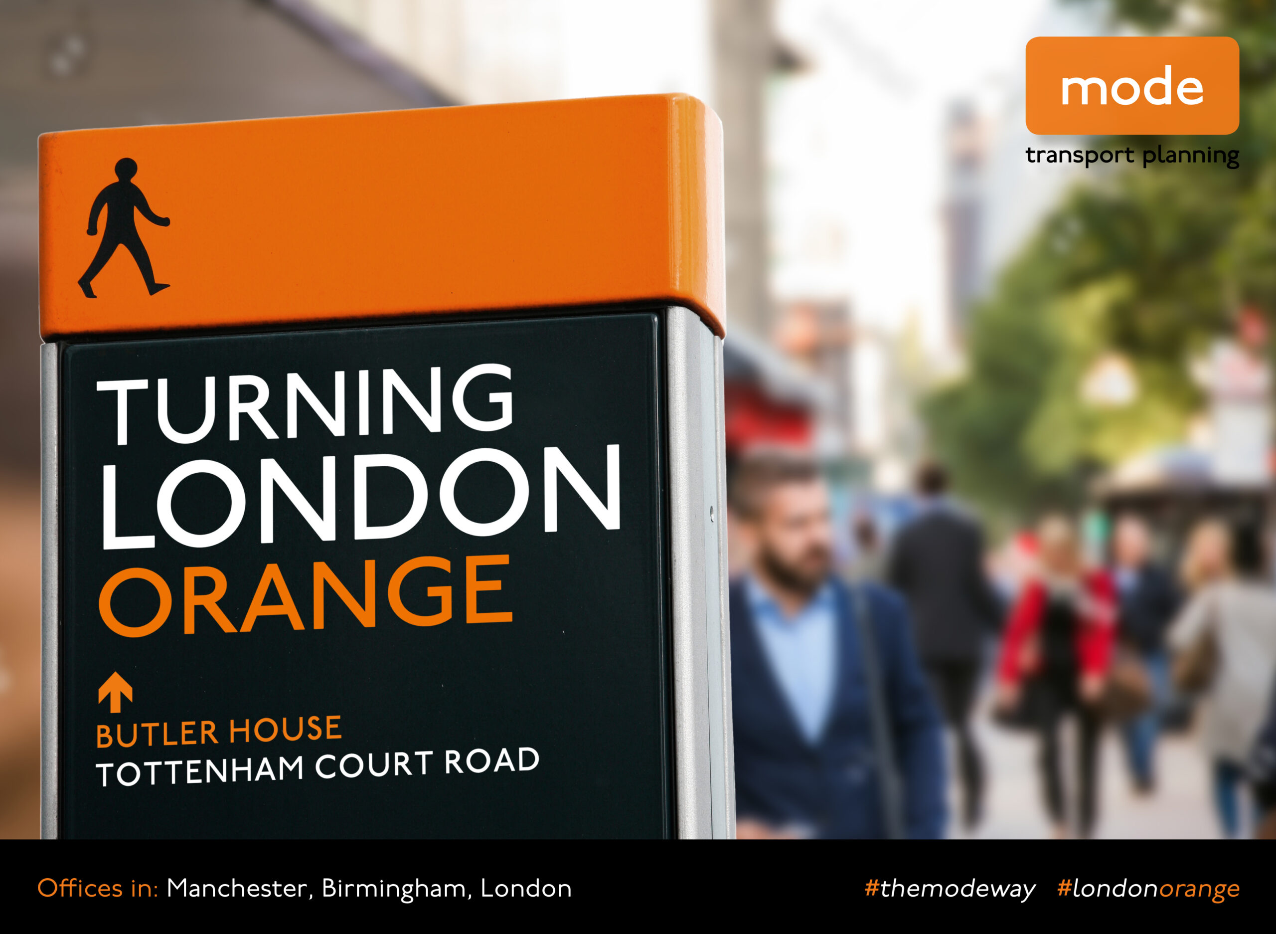 Turning London orange: walking