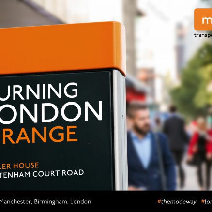 Turning London orange: walking