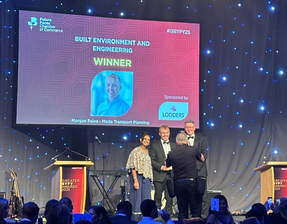 Morgan Paine collecting award